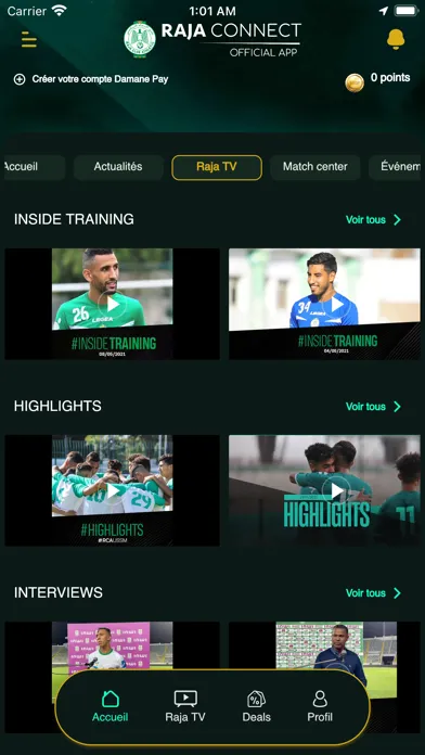 Zrzuty ekranu RAJA Connect