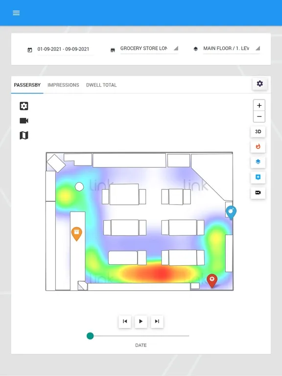 Zrzuty ekranu Link Retail Video Analytics iPad 