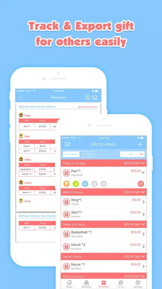 Скриншоты Birthday Planner Pro - Event Countdown & Gift List
