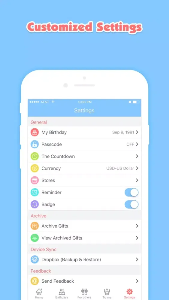 Скриншоты Birthday Planner Pro - Event Countdown & Gift List