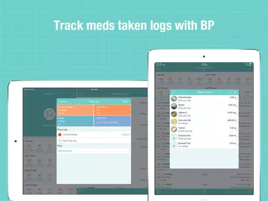BP Wiz - Blood Pressure Log and Medication Tracker iPad  Screenshots