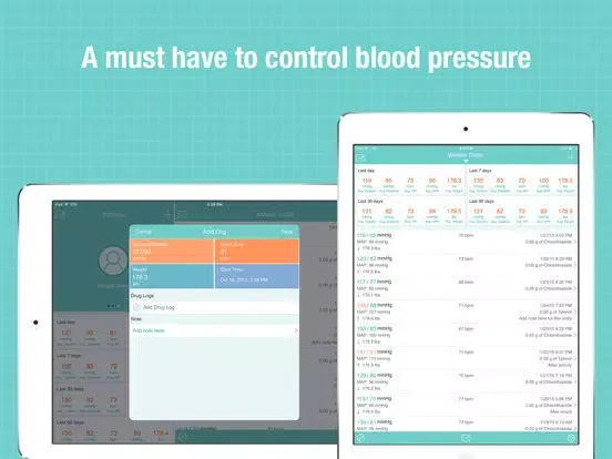 BP Wiz - Blood Pressure Log and Medication Tracker iPad  Screenshots