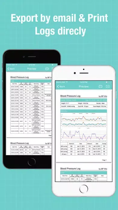 BP Wiz - Blood Pressure Log and Medication Tracker Screenshots