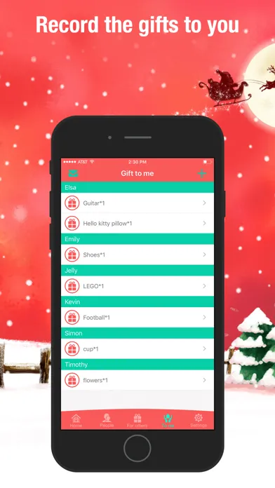 Ảnh chụp màn hình của Christmas Planner.