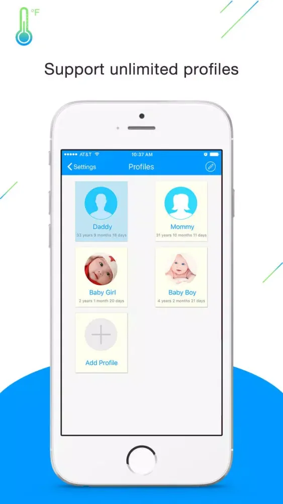 Capturas de pantalla de Fever Tracker Pro - Body Temperature Manager & Log