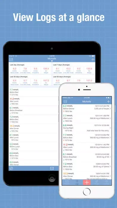 Glucose Wiz Pro - Blood Sugar Log and Pill Tracker Screenshots