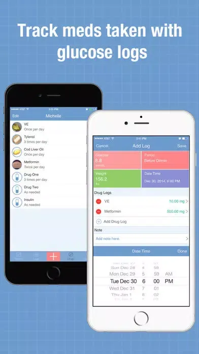 Glucose Wiz Pro - Blood Sugar Log and Pill Tracker Screenshots