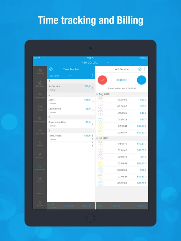 Invoice Producer iPad 應用截圖
