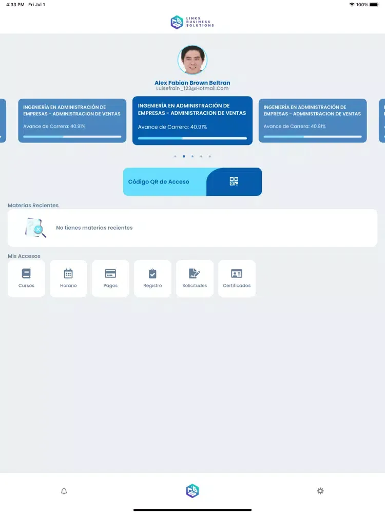 Zrzuty ekranu NBS iPad 