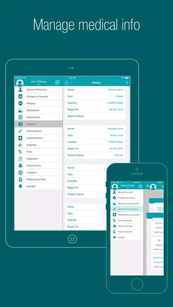 Medical Wiz Pro - Family Health Information Screenshots