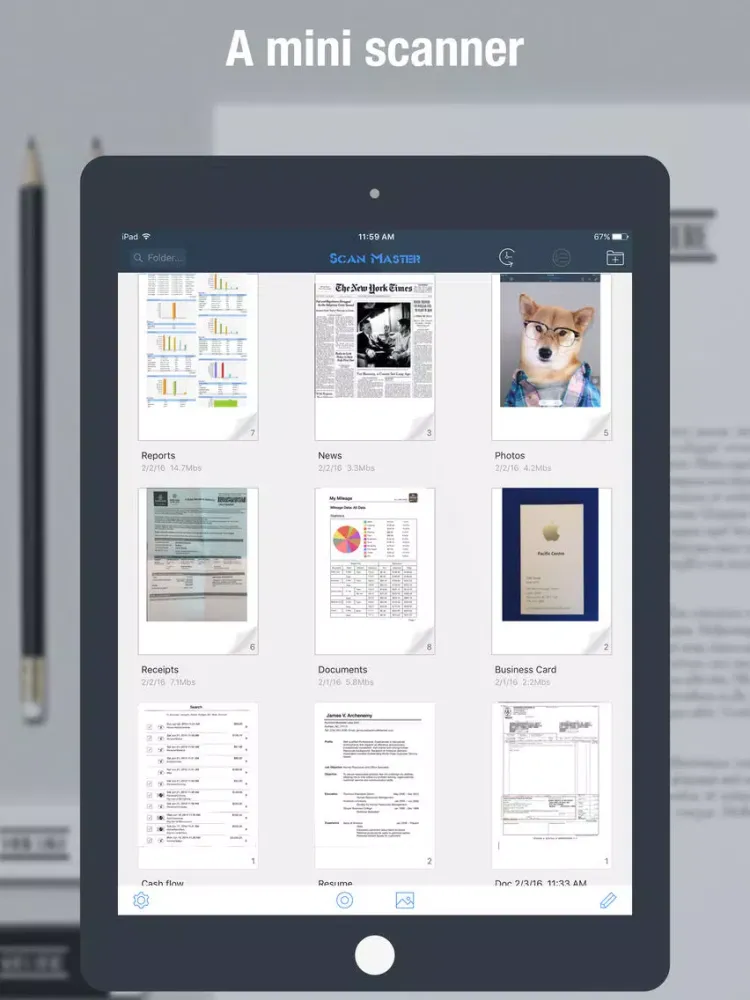 Scan Master Pro - PDF Scanner to Scan Docs & Cards iPad  Screenshots