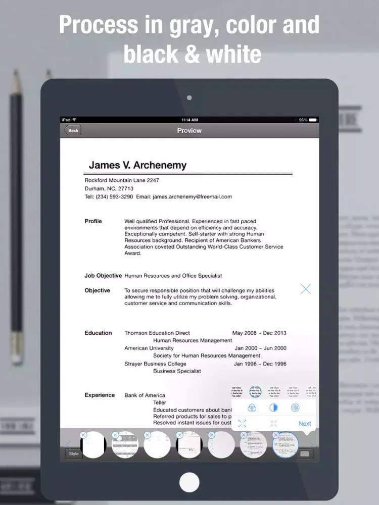 Scan Master Pro - PDF Scanner to Scan Docs & Cards iPad  Screenshots
