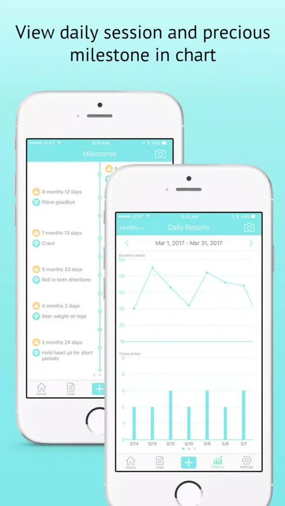 Tummy Time Tracker Pro - Improve Baby Coordination স্ক্রিনশট