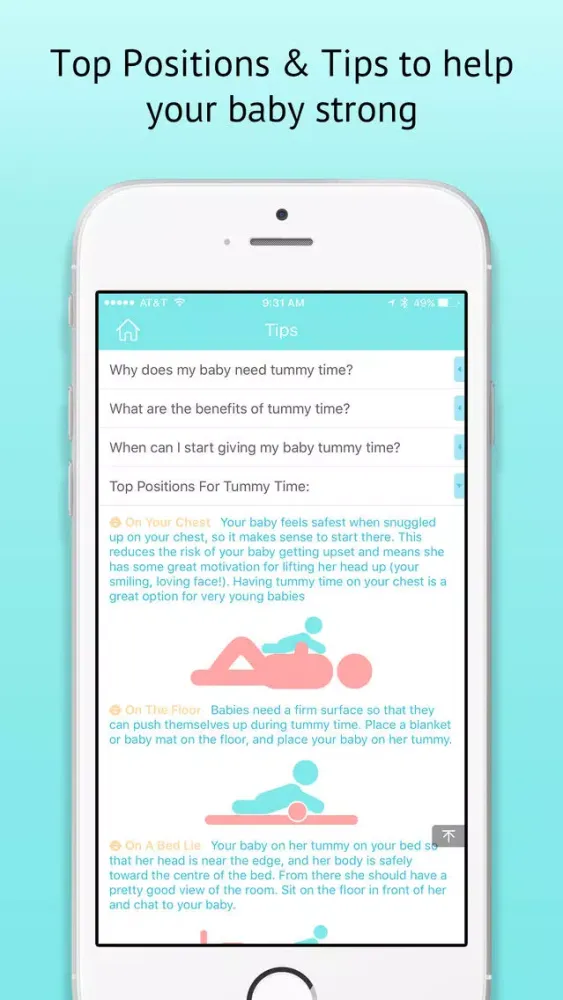 Tummy Time Tracker Pro - Improve Baby Coordination স্ক্রিনশট