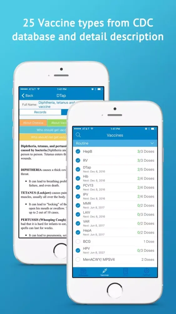 Vaccines Log Pro - Vaccination Reminder & Tracker سکرین شاٹس