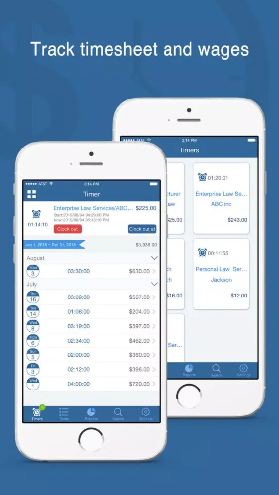 صور Worktime Tracker Pro - Timesheet & Billing Manager