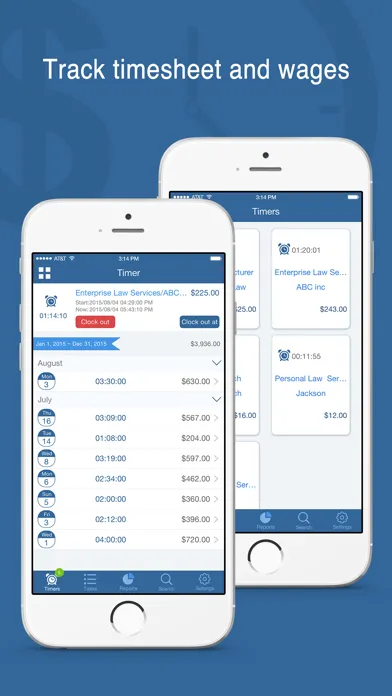 Tangkapan layar Worktime Tracker Pro