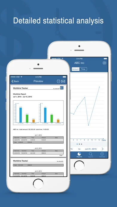 Tangkapan layar Worktime Tracker Pro