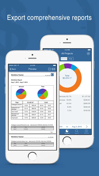 Tangkapan layar Worktime Tracker Pro