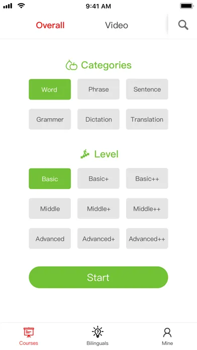 Captures d'écran de Bilingo-Chinese learning tool