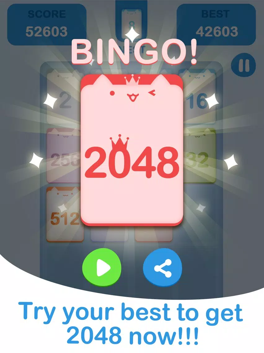 ภาพหน้าจอของ 2048 Pro - A Tiny Puzzle Challenge Game iPad 