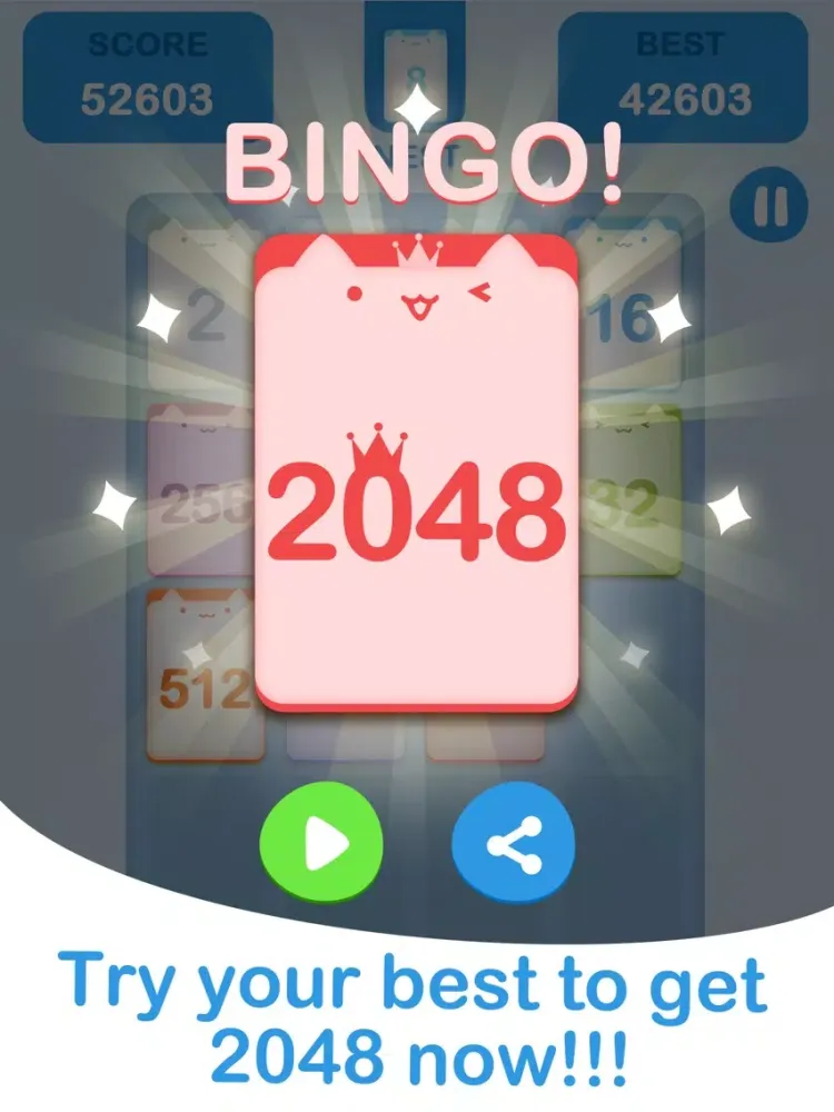 2048 Pro - A Tiny Puzzle Challenge Game iPad 应用截图