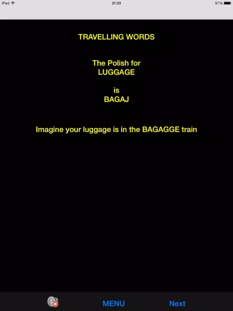 Tangkapan layar Linkword Polish Beginners 1 iPad 