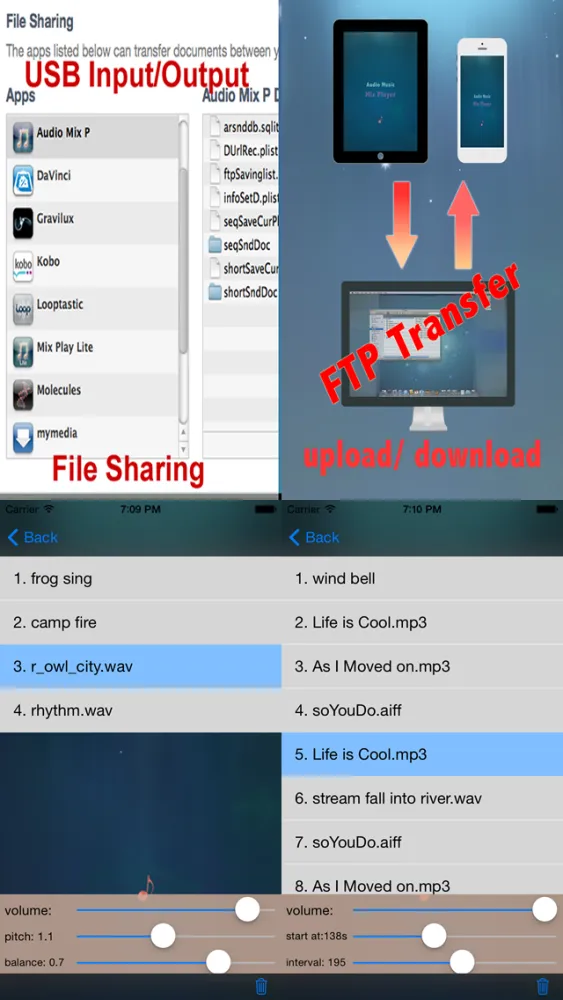 Captures d'écran de Audio Mix Player HD Lite
