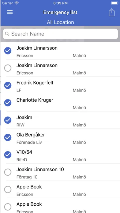 Zrzuty ekranu VisitLog