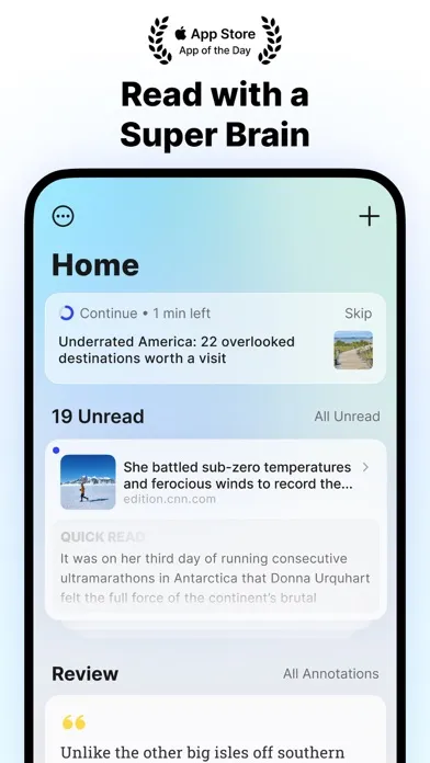ภาพหน้าจอของ Cubox: AI Reader & Highlight