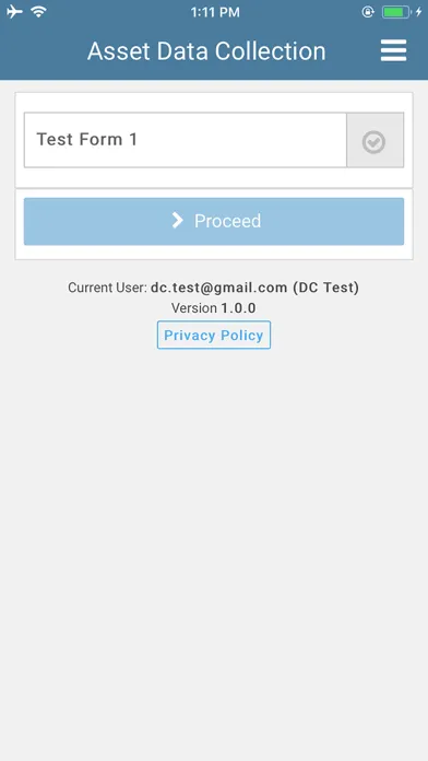 Capturas de pantalla de Asset Data Collection