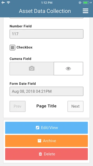 Capturas de pantalla de Asset Data Collection
