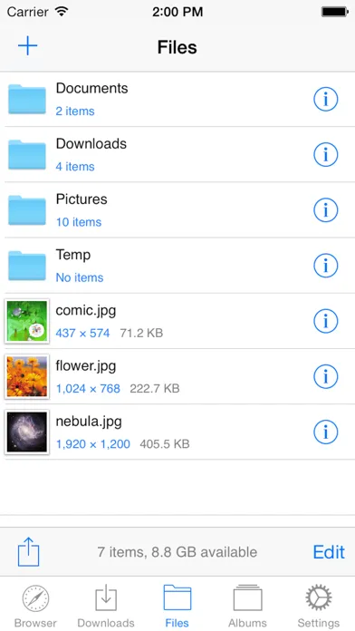 Screenshot di Downloads