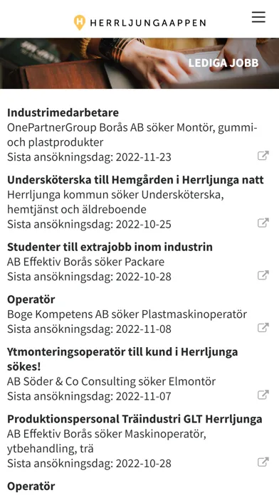 HerrljungaAppen Screenshots