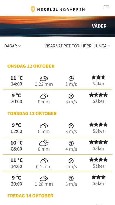 HerrljungaAppen Screenshots