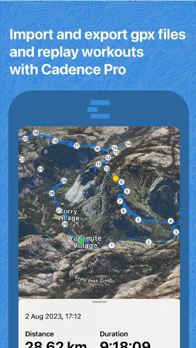 Cadence - map your workouts 스크린샷