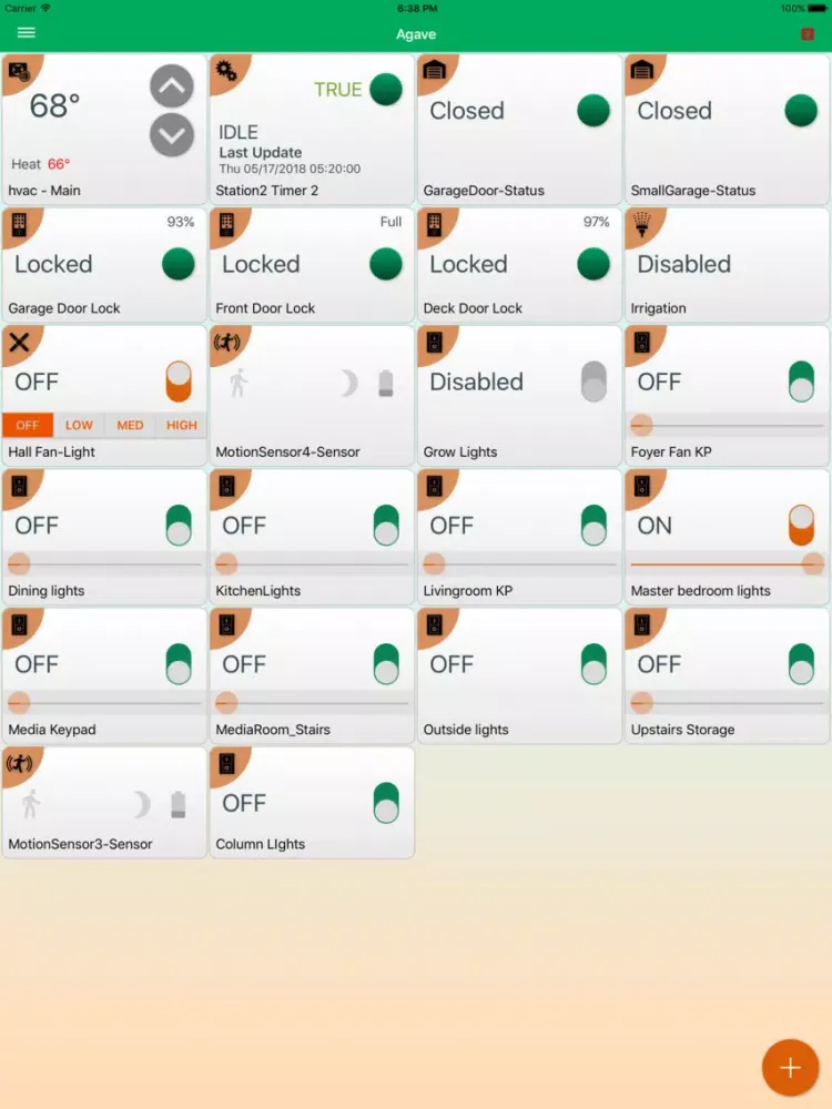 Agave ISY Controller iPad  Screenshots