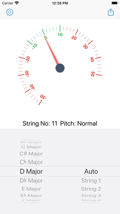 ภาพหน้าจอของ Guzheng Tuner