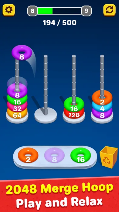 Merge Number - Stack It Game Ekran Görüntüleri