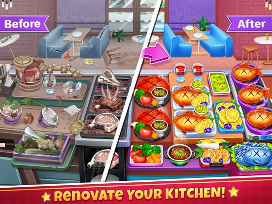 Zrzuty ekranu Cooking Food Fever: Crazy Chef iPad 