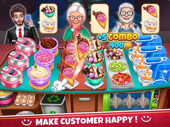 Zrzuty ekranu Cooking Food Fever: Crazy Chef iPad 