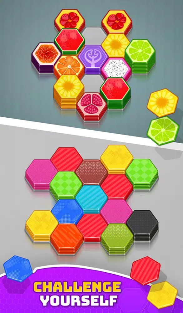 Hexa Sort 3d - Shuffle Blocks Screenshots