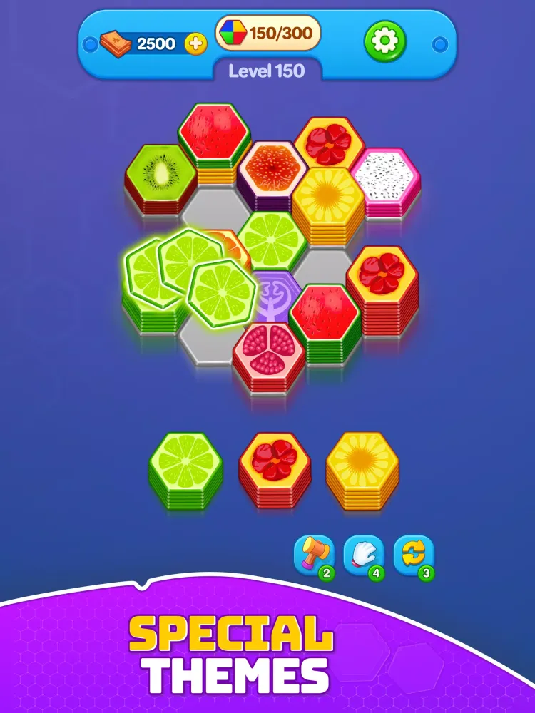 Hexa Sort 3d - Shuffle Blocks Screenshots