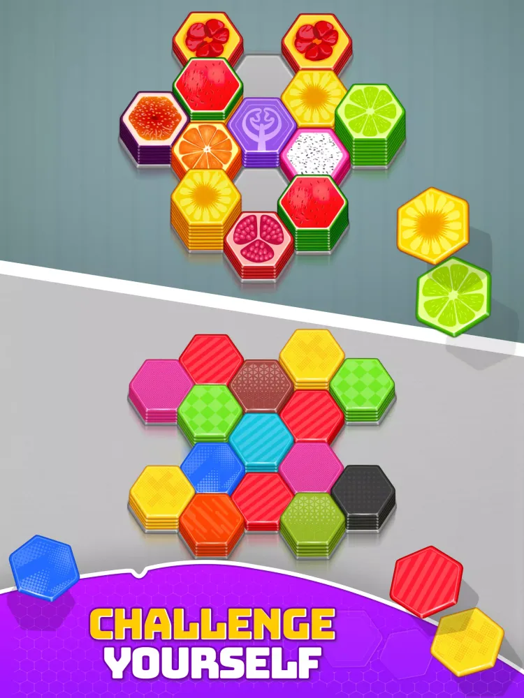 Hexa Sort 3d - Shuffle Blocks Screenshots