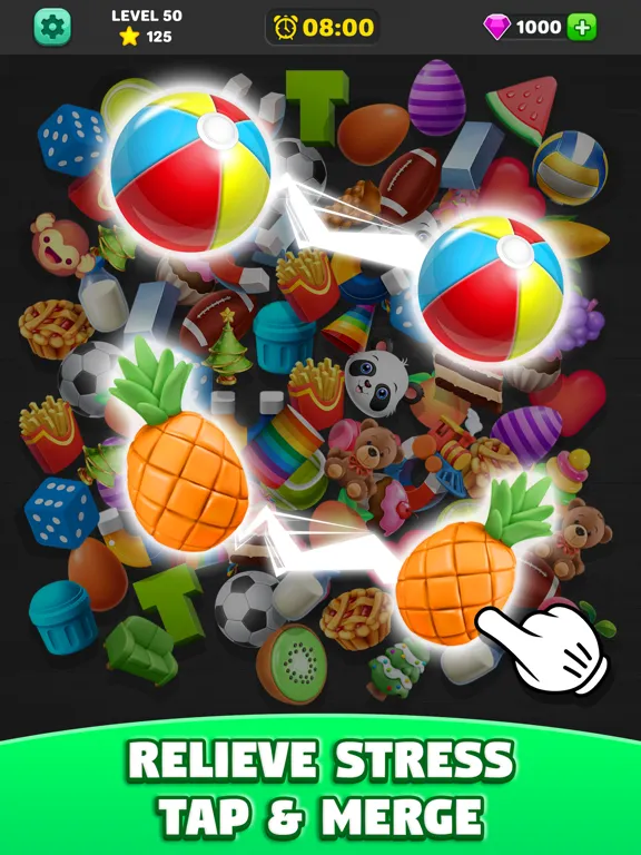 Tangkapan layar Match Mania 3D - Pair Match 3D iPad 