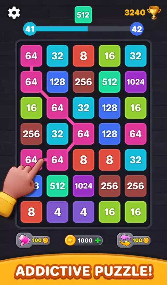 2048 Number Puzzle: Merge Game स्क्रीनशॉट