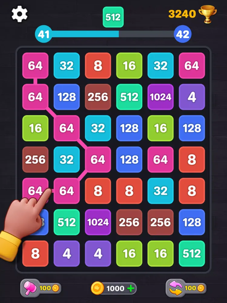 2048 Number Puzzle: Merge Game स्क्रीनशॉट