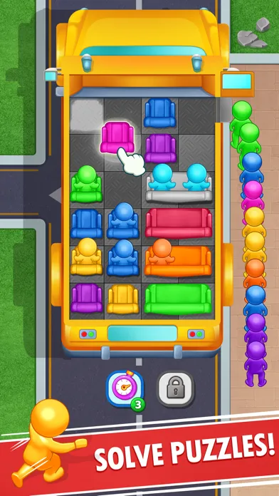 Tangkapan skrin Seat Jam - Bus Away Puzzle