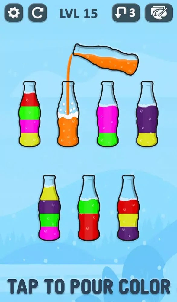 Soda Sort スクリーンショット