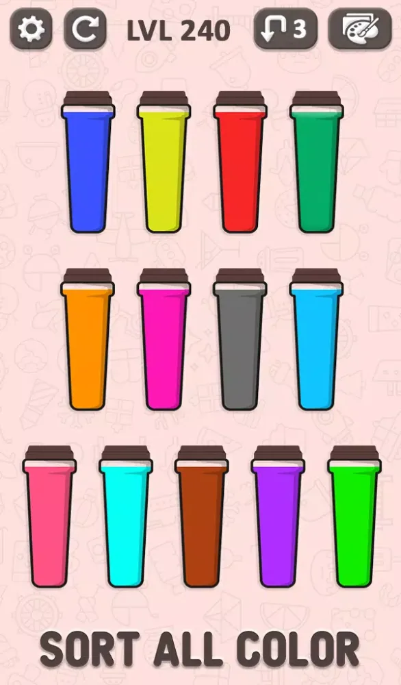 Soda Sort スクリーンショット